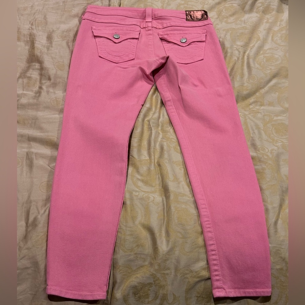 Pink Glitter True Religion Jean
